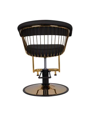 Gabbiano barber chair lille black gold {attributes}
