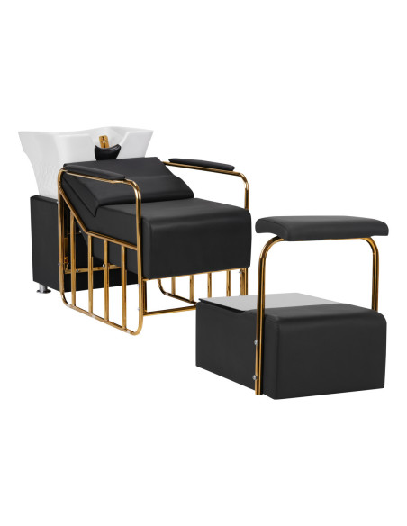 Gabbiano Mayka Black Gold Wash Basin