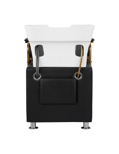 Gabbiano Mayka Black Gold Wash Basin