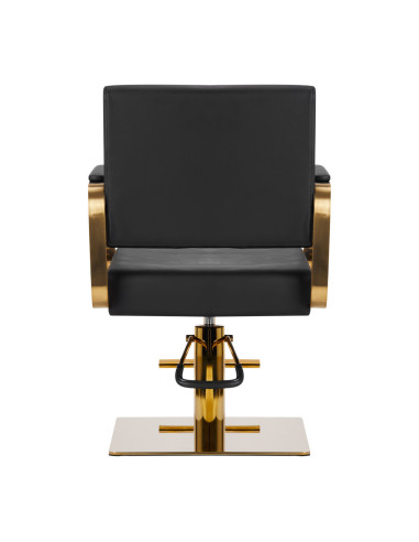 Avila gold-schwarzer Friseurstuhl {attributes}