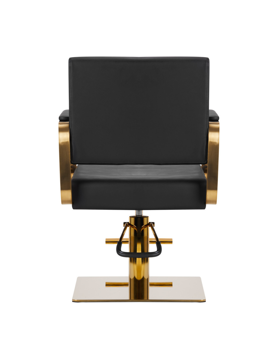 Avila gold-schwarzer Friseurstuhl {attributes}