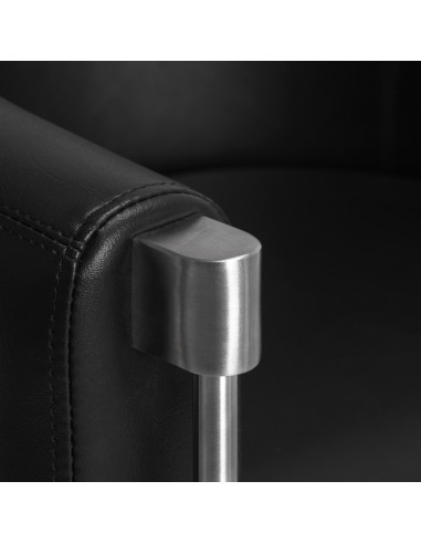 Fauteuil de coiffure noir Gabbiano Burgos 