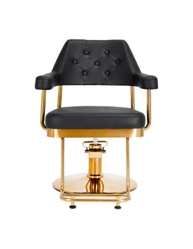 Gabbiano Granada Gold Black Hairdressing Chair {attributes}