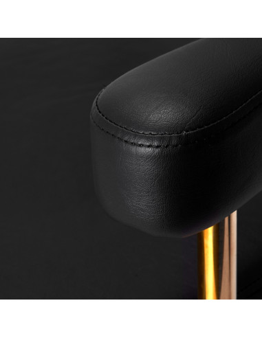 Sedia da parrucchiere Gabbiano Granada oro nero 