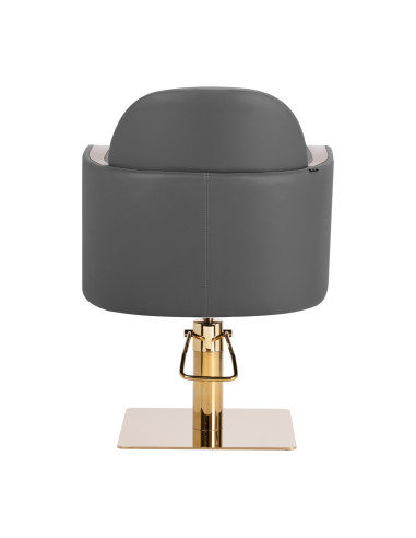 Gabbiano Malaga grey gold hairdressing chair {attributes}
