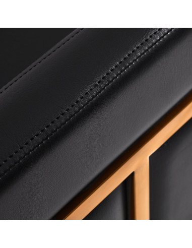 Gabbiano Toledo Gold Schwarz Friseurstuhl {attributes}