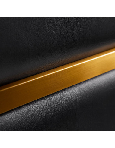 Gabbiano Toledo Gold Black Hairdressing Chair {attributes}