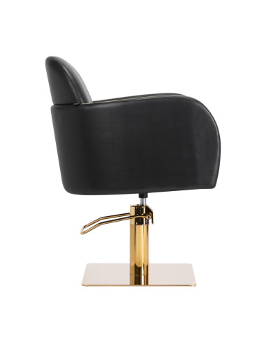 Gabbiano Malaga Gold Black Hairdressing Chair {attributes}