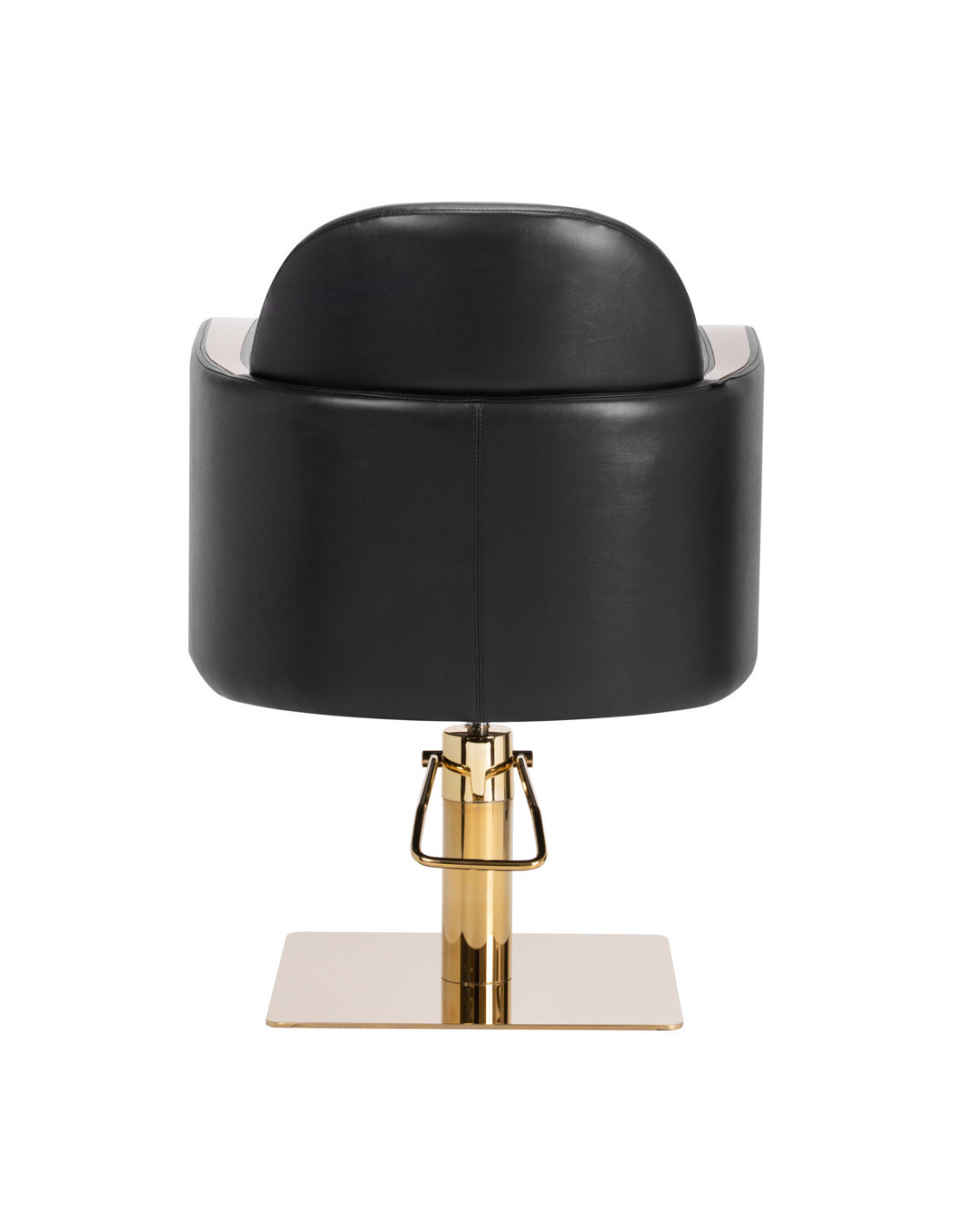 Poltrona da parrucchiere Gabbiano Malaga oro nero 