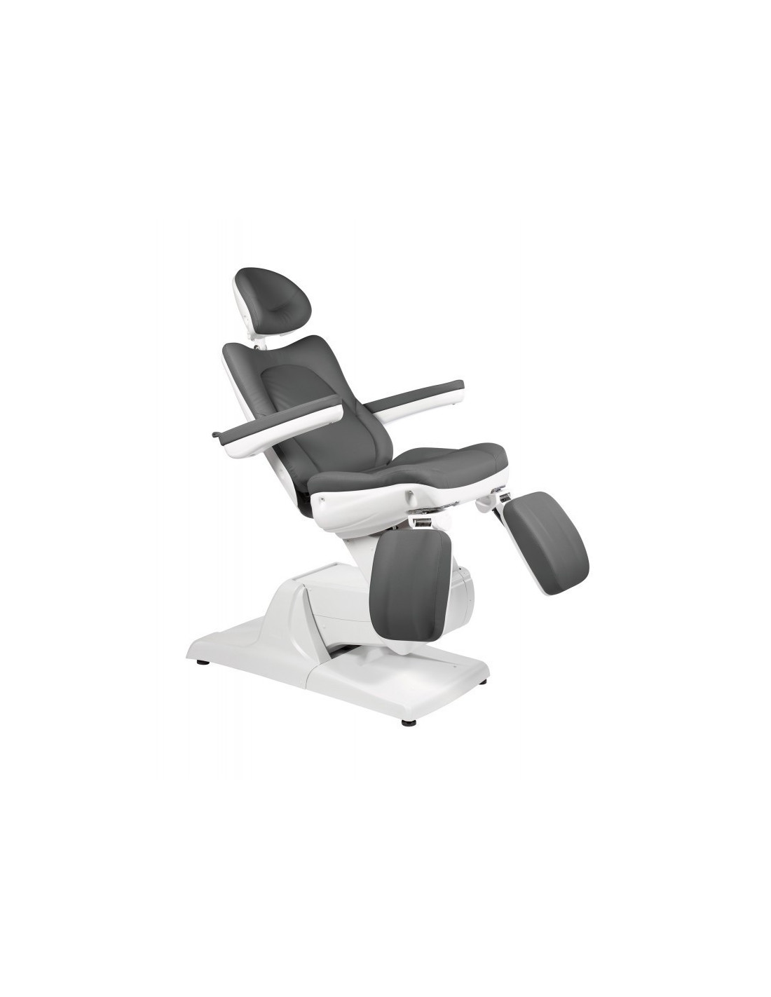 fauteuil de podologie électrique BLANC GRIS FONCÉ 3 Moteurs