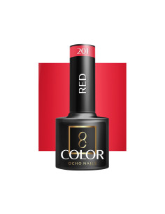 OCHO NAILS Smalto ibrido rosso 201 -5 g