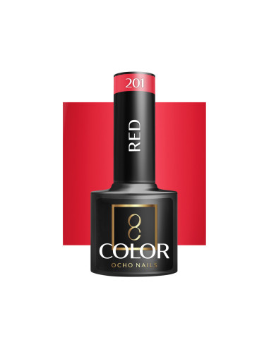 OCHO NAILS Red Hybrid Nail Polish 201 -5g