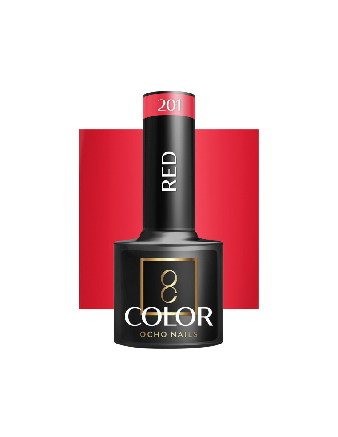OCHO NAILS Verniz de unhas híbrido vermelho 201 - 5 g