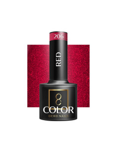 OCHO NAILS Smalto ibrido rosso 206 -5 g
