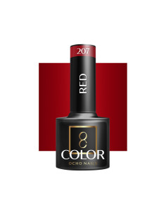 Ocho Nails semipermanenter Nagellack, Rot 207, 5 g