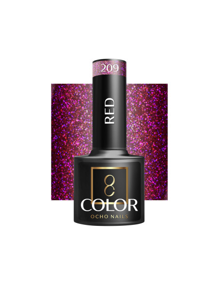 OCHO NAILS Vernis à ongles hybride rouge 209 -5 g