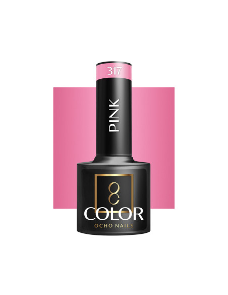 OCHO NAILS Verniz de unhas híbrido rosa 317 - 5 g
