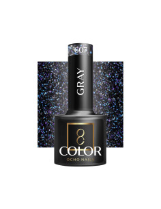 OCHO NAILS Vernis semi-permanentegris 607 -5 g