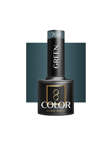 OCHO NAILS Grüner Hybrid-Nagellack 704 -5 g