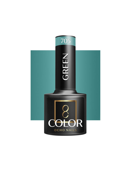 OCHO NAILS Grüner Hybrid-Nagellack 705 -5 g