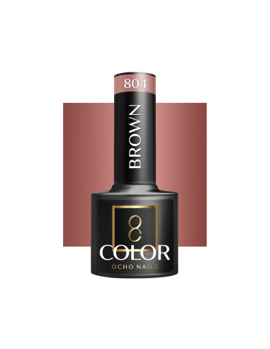 OCHO NAILS Vernice ibrida marrone 804 -5 g