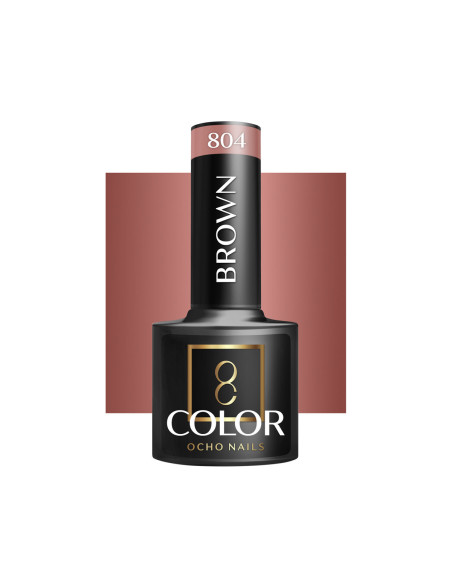 OCHO NAILS Lakier hybrydowy brown 804 -5 g 