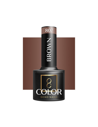OCHO NAILS Barniz híbrido marrón 807 -5 g