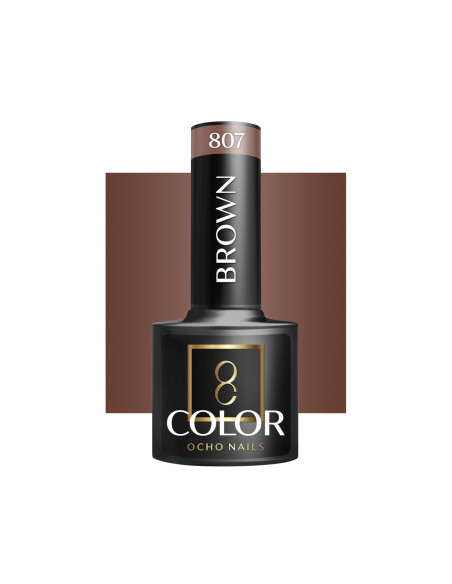 OCHO NAILS Lakier hybrydowy brown 807 -5 g 