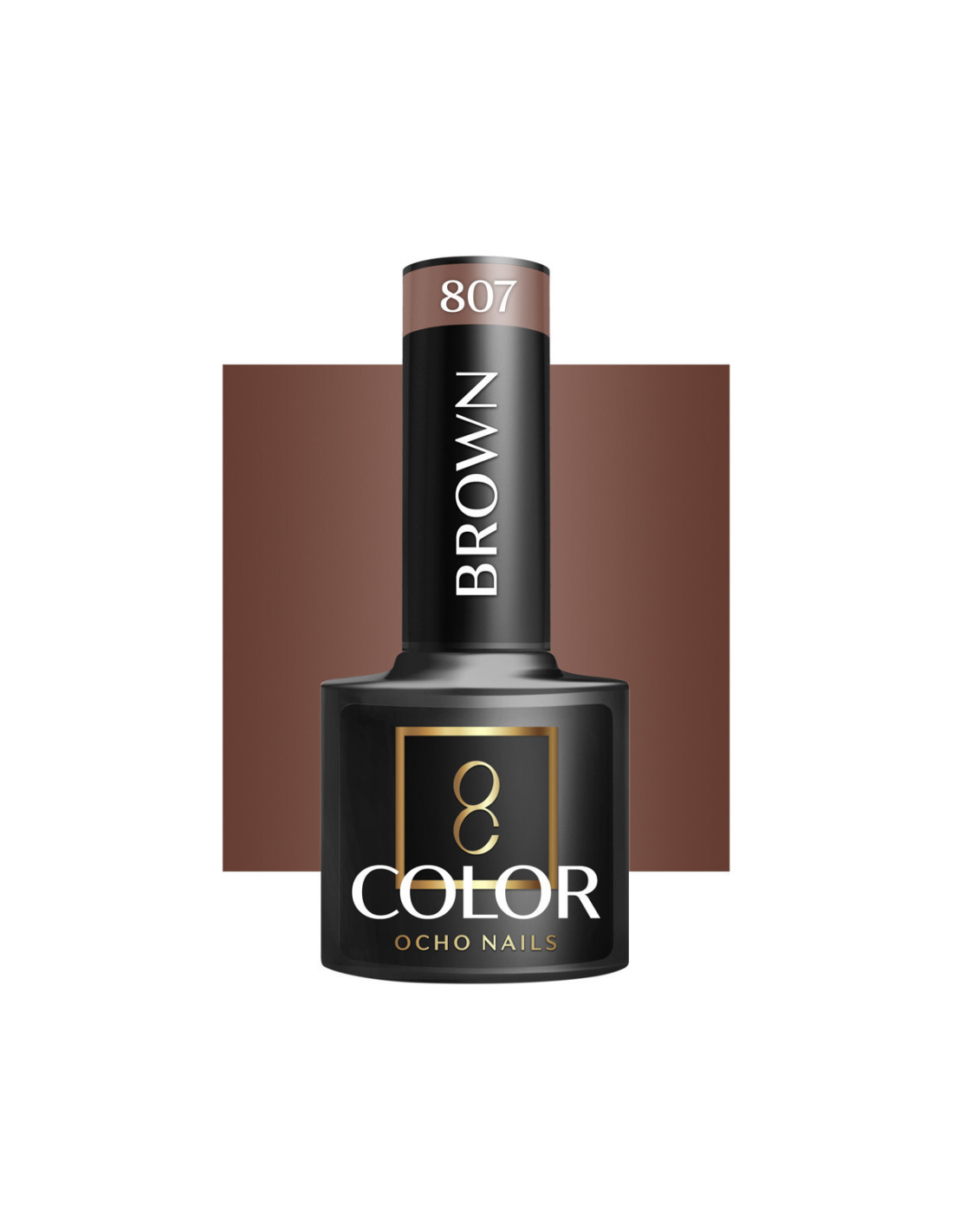 OCHO NAILS Barniz híbrido marrón 807 -5 g