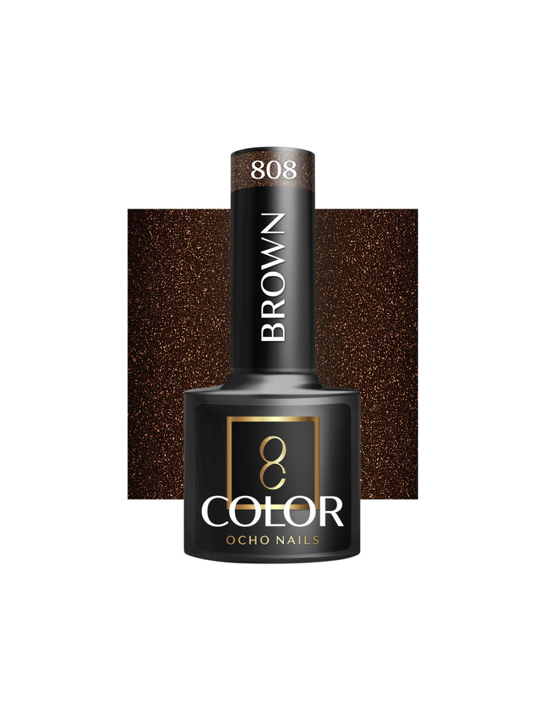 OCHO NAILS Brown Hybrid Polish 808 -5g