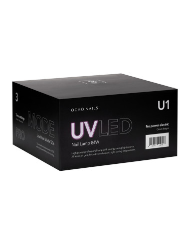 Lampe LED UV OCHO NAILS 8 BLACK 84W 