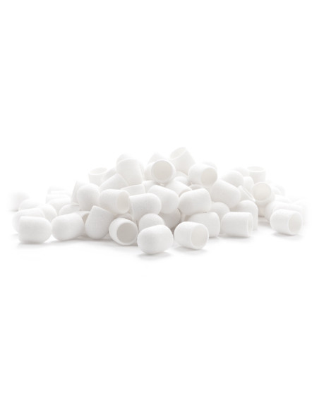 Exo abrasive cap 13 mm/60 100 pieces Hard Cap white