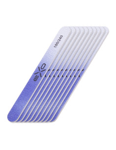Exo 180/240 Straight Nail File 10 Pieces Color