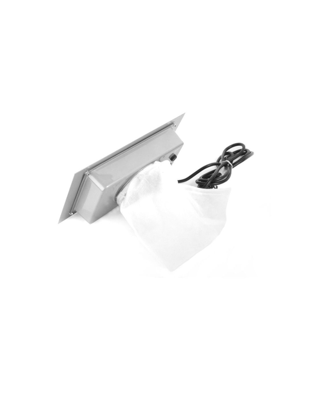 Pochłaniacz pyłu do zabudowy srebrny 