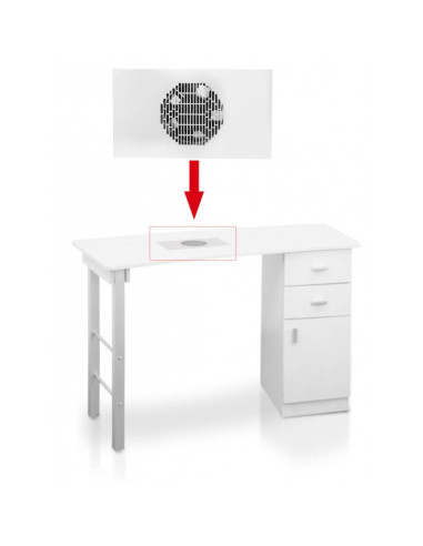 Built-in dust absorber, white