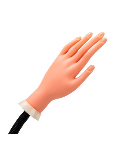 Práctica de la palma de la mano aprendiendo puntas de uñas de manicura 35