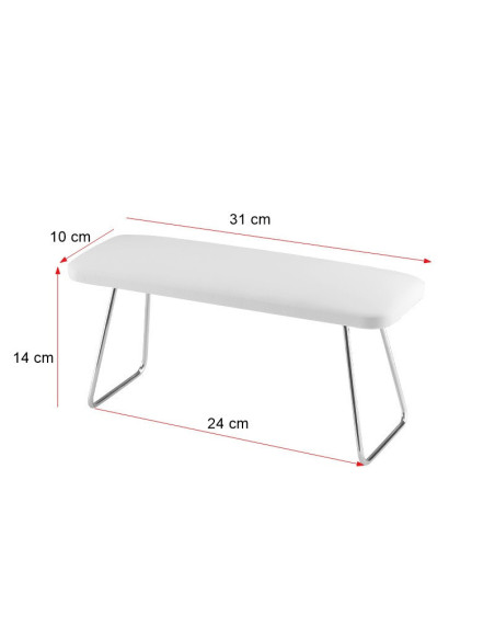 Podpórka do manicure 4m biała 