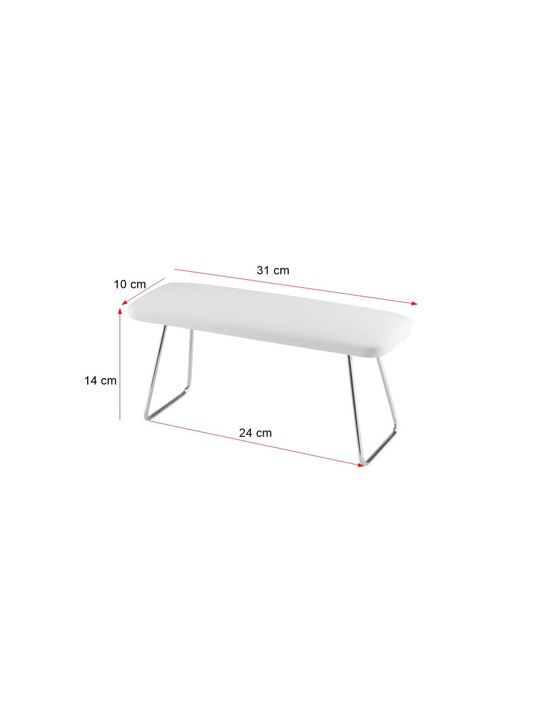 Podpórka do manicure 4m biała 