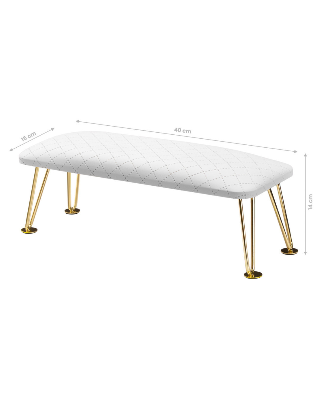 Soporte manicura 6-M oro blanco picas
