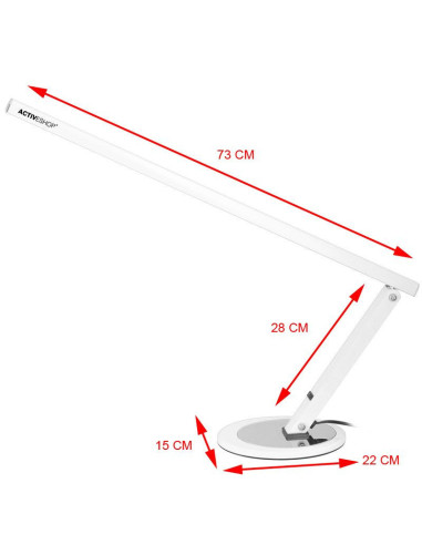 Lámpara de sobremesa Slim led blanca