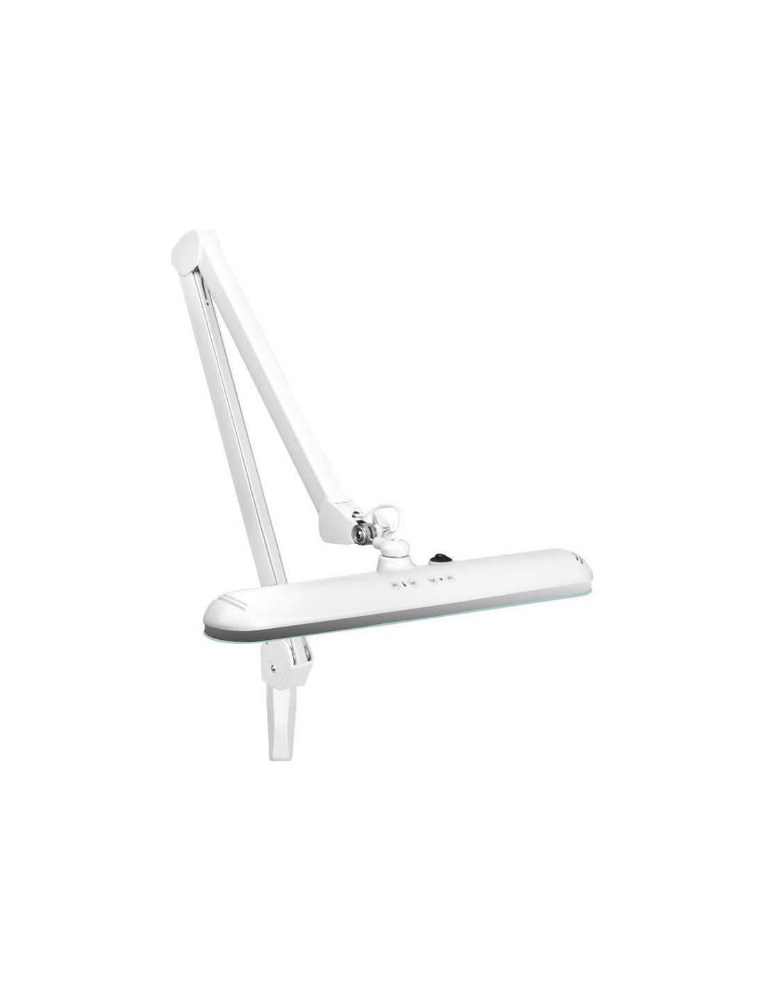 Lampe d'atelier LED elegante 801-TL avec étau intensité et couleur de la lumière blanche 