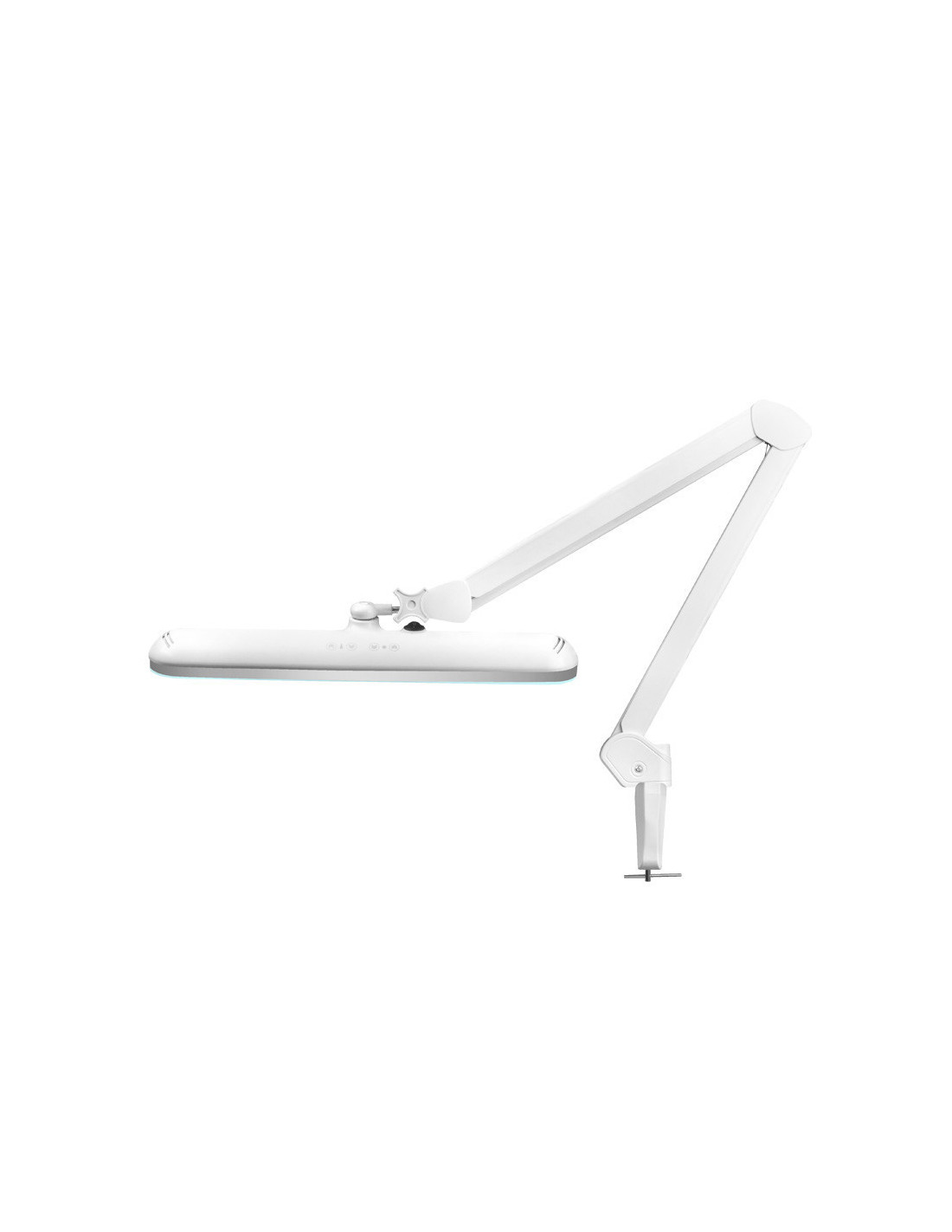 Lampe d'atelier LED elegante 801-TL avec étau intensité et couleur de la lumière blanche 