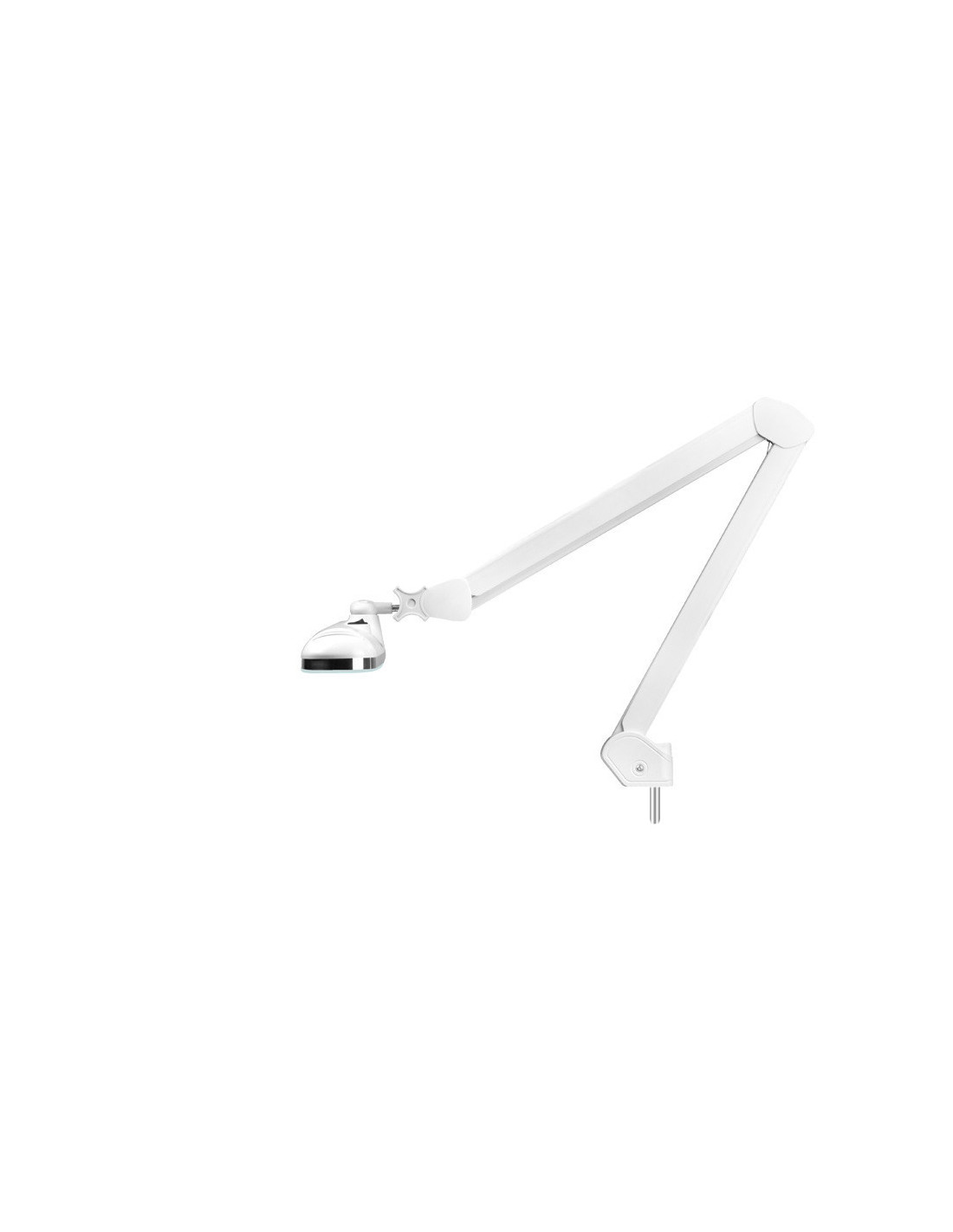 Luminária LED para oficina Elegante 801-TL com base ajustável, intensidade e cor de luz branca