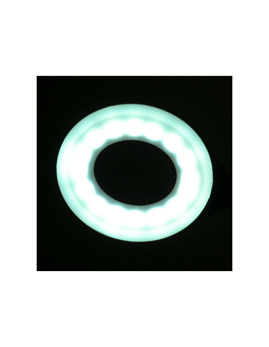 LED Snake Ring Light on White Desk