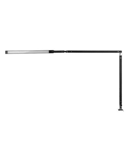 Zwarte 3-armige led-bureaulamp 
