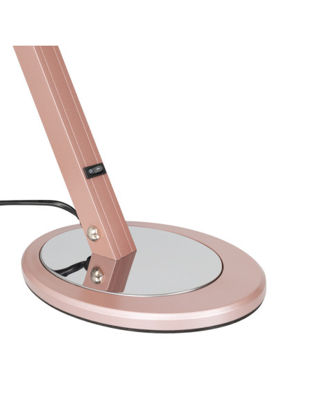 Slanke bureaulamp 20w rosé goud 