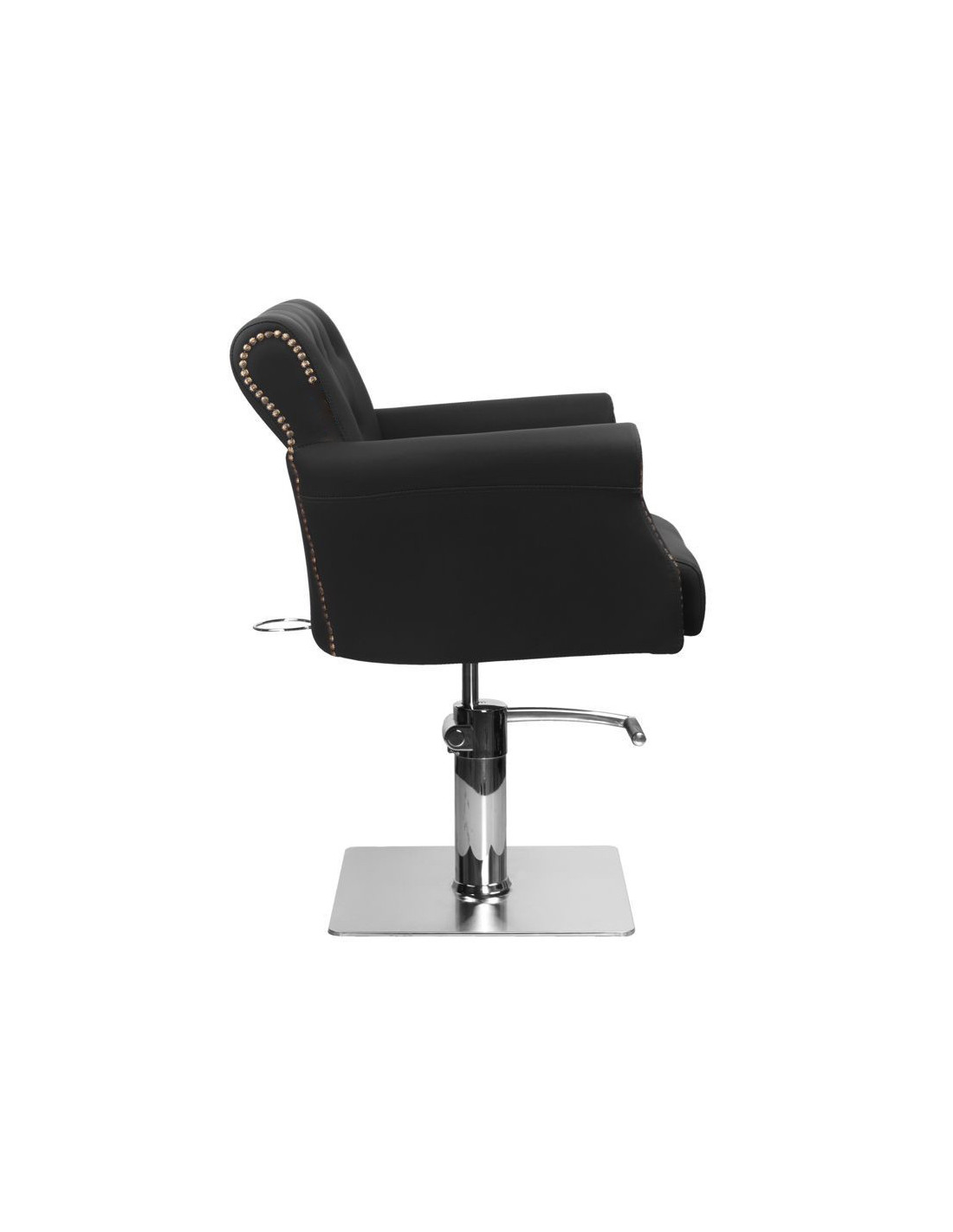 Sillón de peluquería acolchado alberto negro 