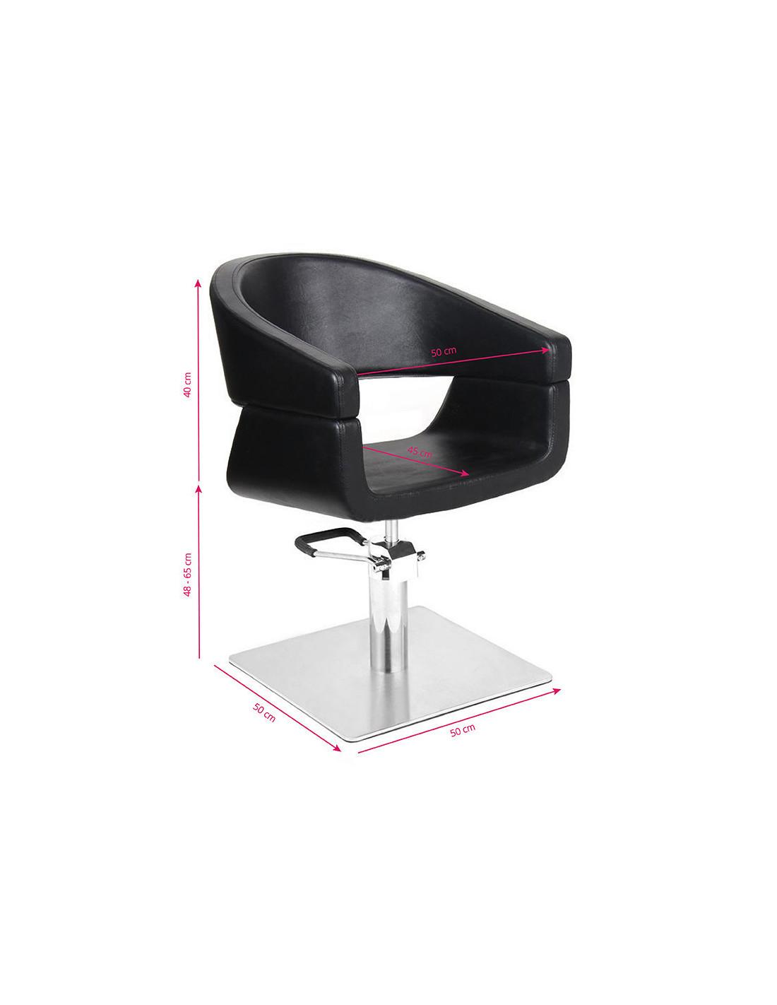 Fauteuil de coiffure noir sml 