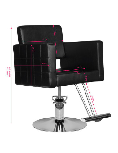 Cassoria black hairdressing chair {attributes}