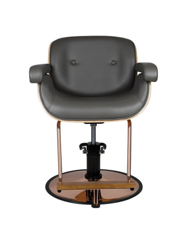 Tuluza black wooden hairdressing chair {attributes}